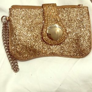 Glittery Gold Clutch